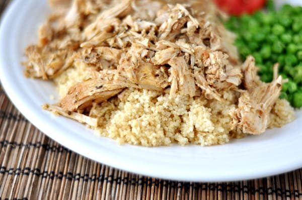 Mediterranean Pork with Couscous {Slow Cooker}