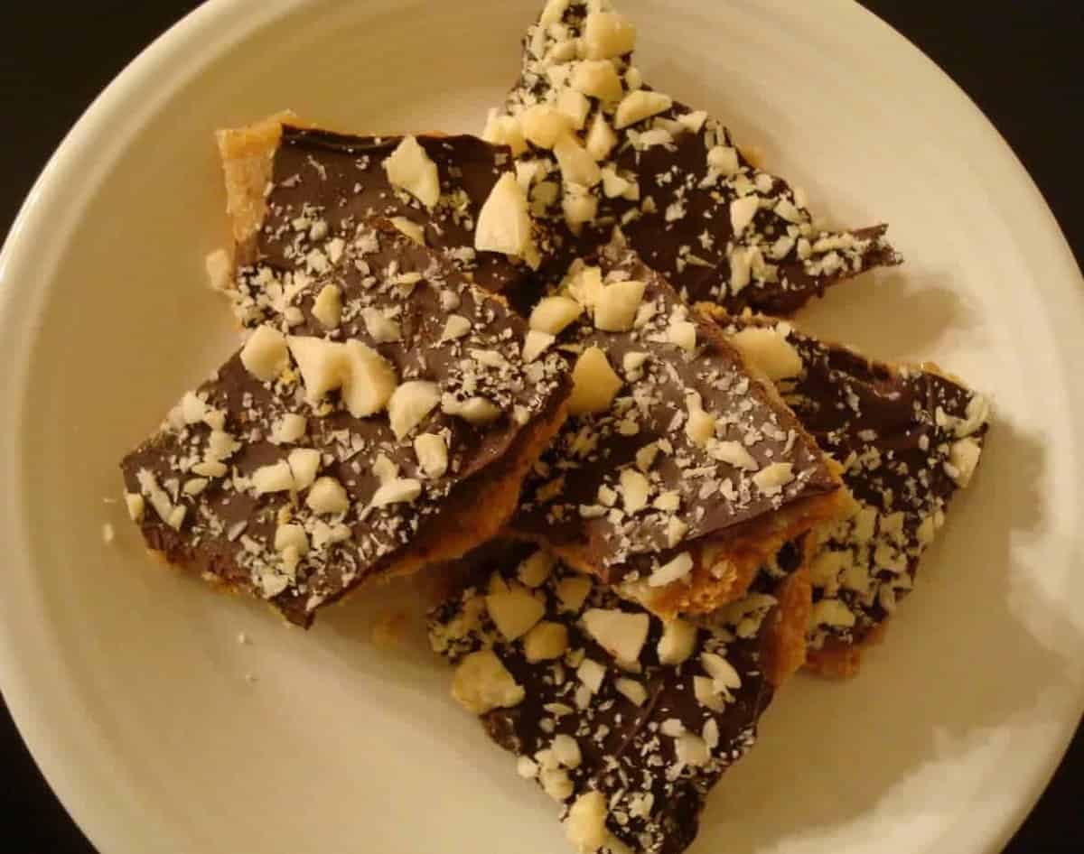Mock Chocolate Macadamia Toffee