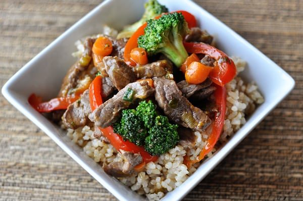 Orange Beef and Veggie Stir Fry