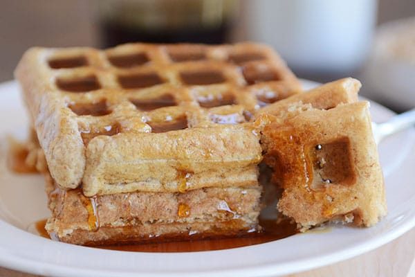 Overnight Buckwheat Oat Gluten-Free Waffles or Pancakes