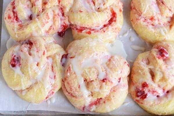 Overnight Strawberry Cream Cheese Sweet Rolls
