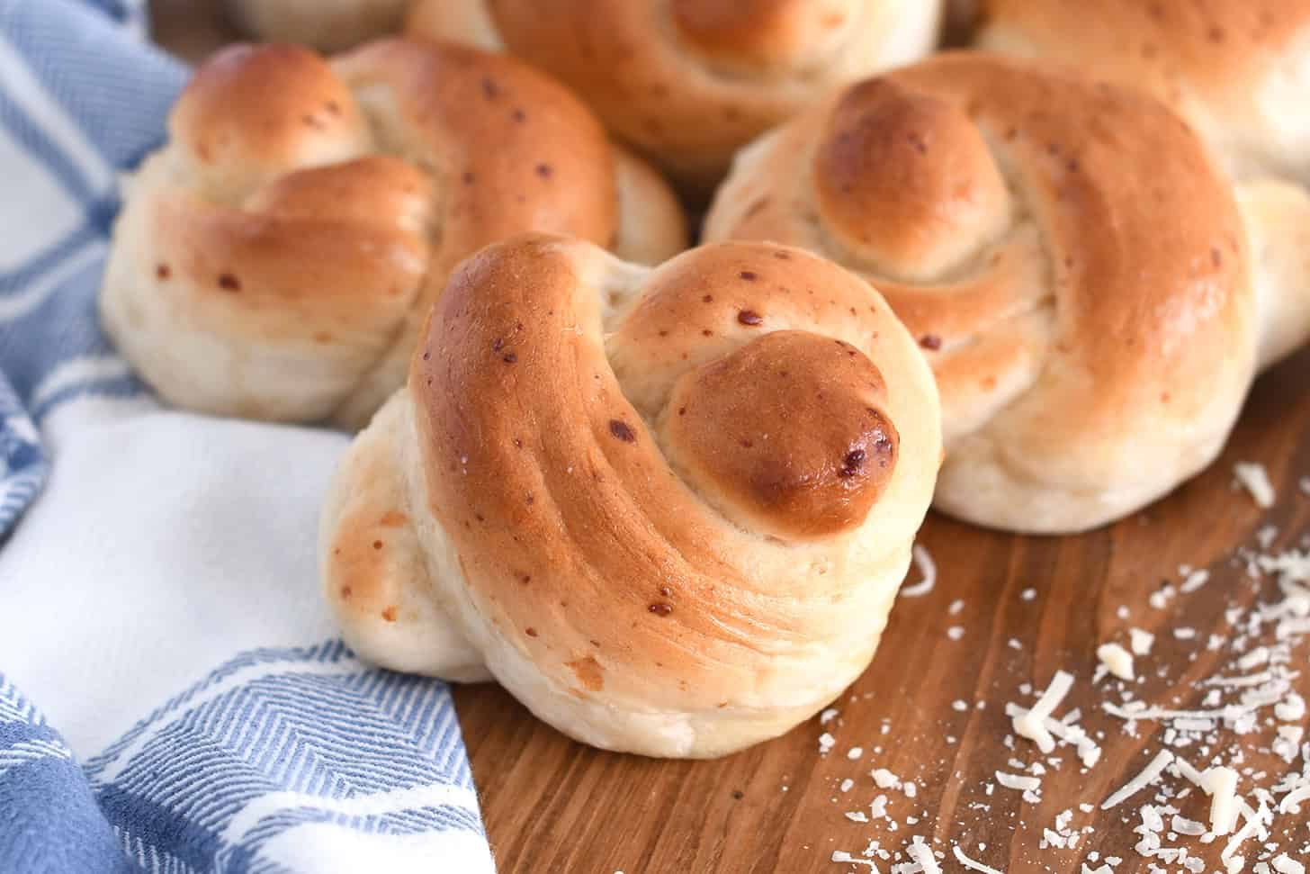 Parmesan Breadstick Knots