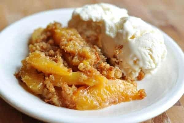 Peach Brown Betty