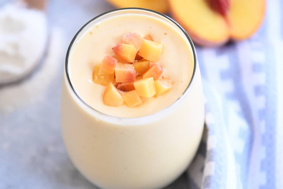Sunrise Peach Orange Protein Smoothie