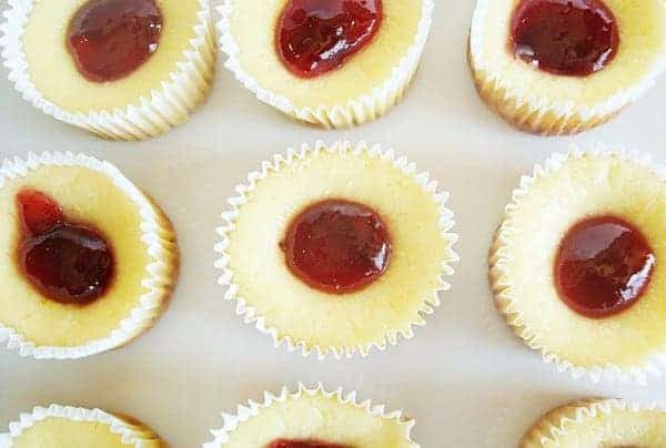 Raspberry Mini Cheesecakes