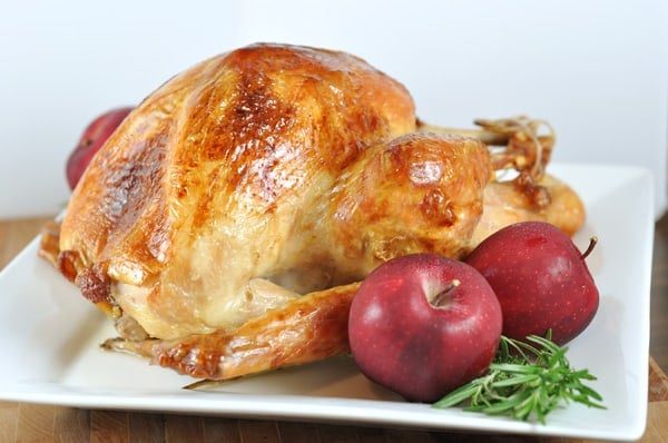 Roasted {Brined} Turkey and Gravy