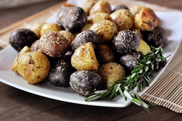 Salt Crusted Potatoes with Fresh Rosemary