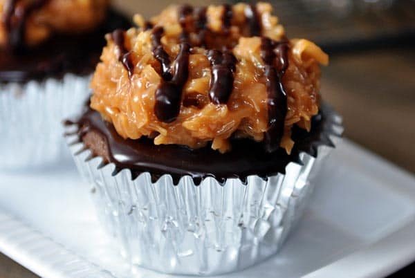 Samoa Cupcakes