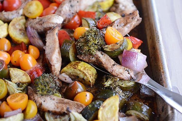 Sheet Pan Balsamic Chicken and Veggies