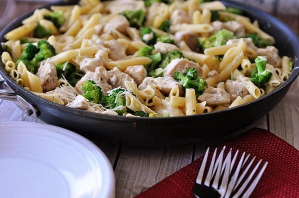Skillet Creamy Lemon Chicken Pasta with Broccoli