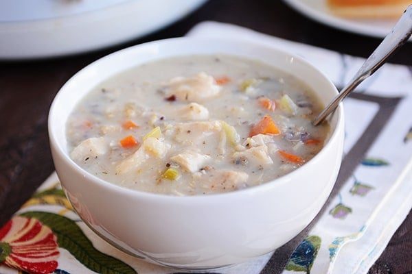 Slow Cooker Chicken and Wild Rice Soup