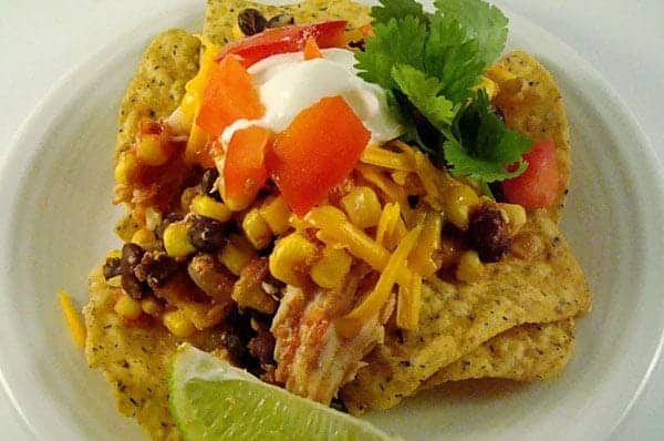 Slow Cooker Southwest Chicken Stacks