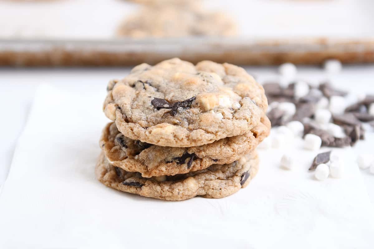 S'Mores Chocolate Chip Cookies