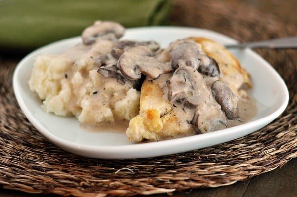 Smothered Chicken with Mushroom Gravy