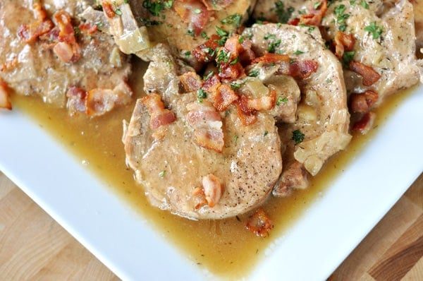Smothered Pork Chops {Slow Cooker}