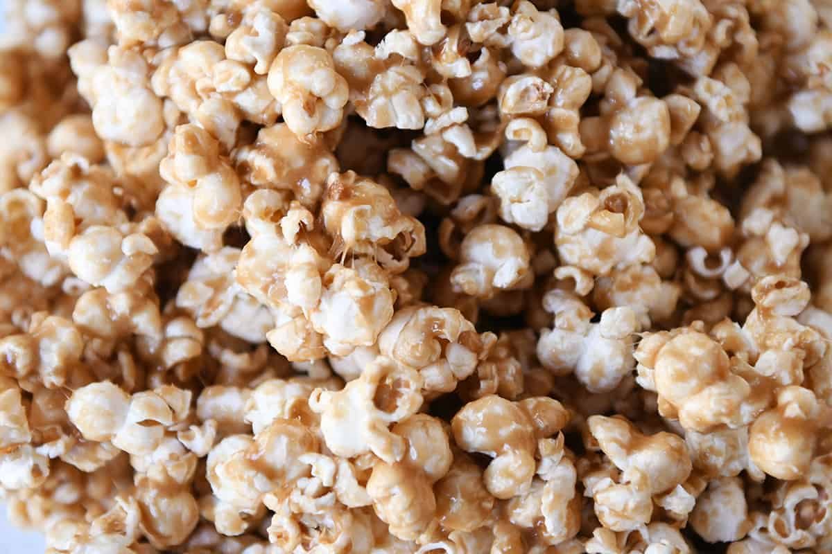 Soft and Chewy Caramel Popcorn