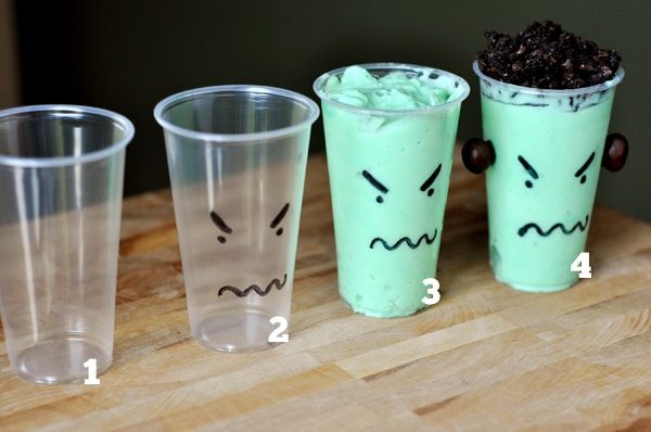 Monster Pudding Cups