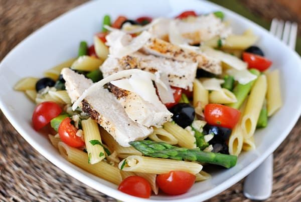 Spring Penne Pasta with Light Butter Sauce