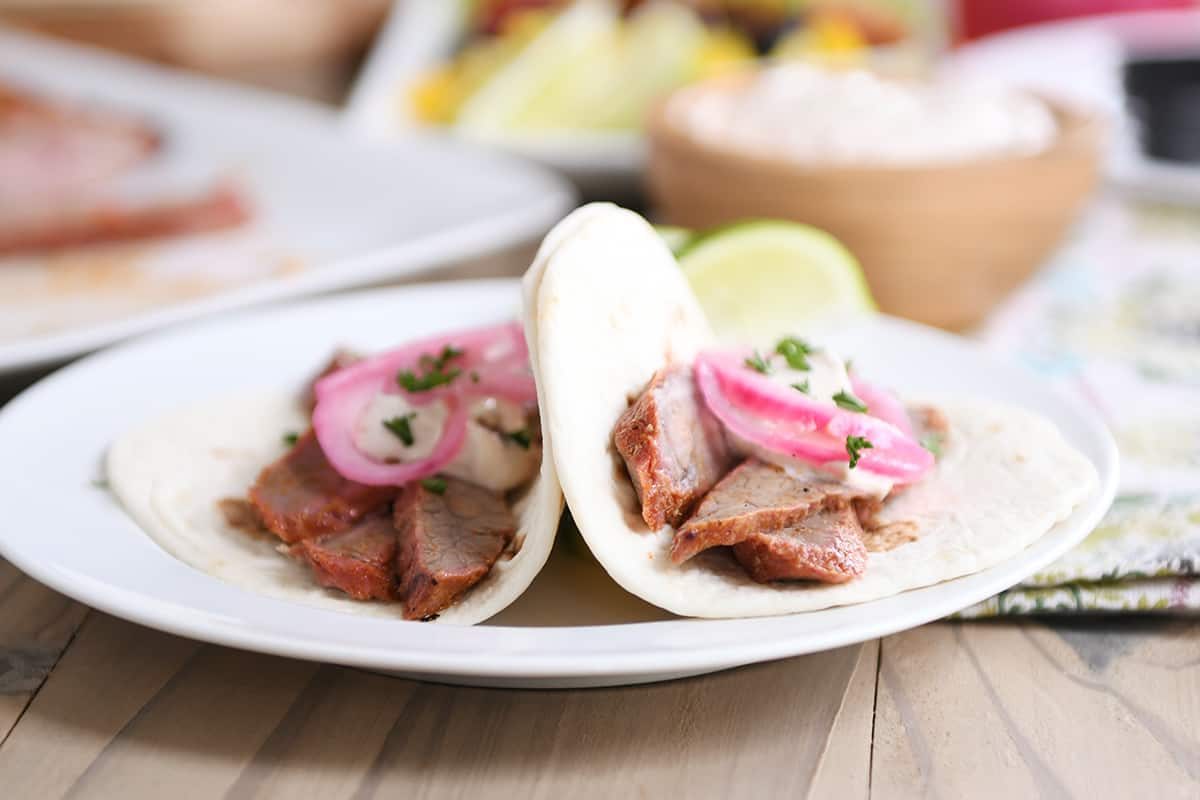 Steak Fajitas with Chipotle Sour Cream
