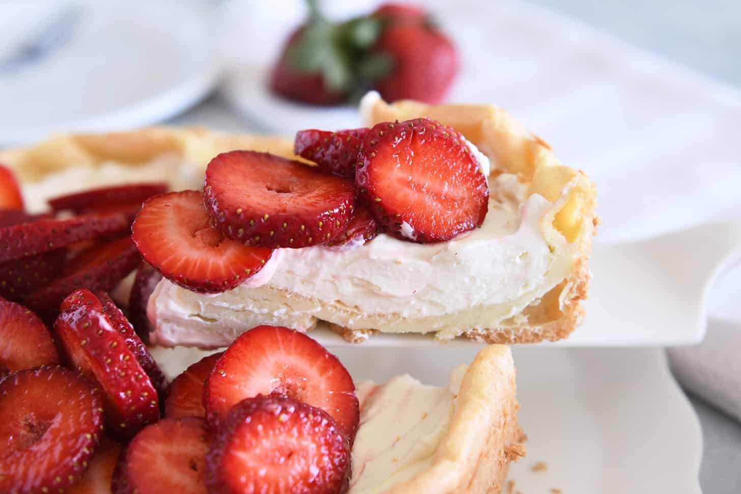 Strawberry Cream Puff Cake