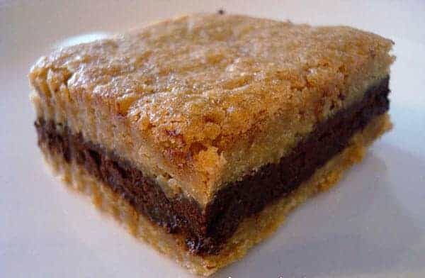 Dark Chocolate Ganache Filled Brown Sugar Bars