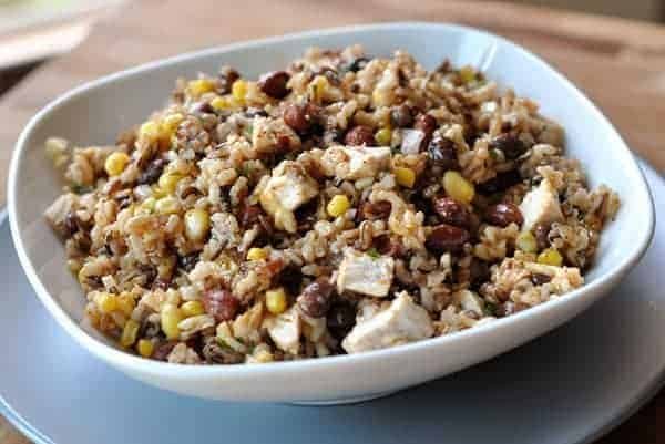 Southwest Rice and Bean Salad with Sweet and Spicy Dressing