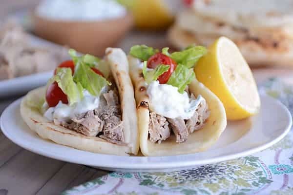 Tender Greek Pork {Instant Pot or Slow Cooker}