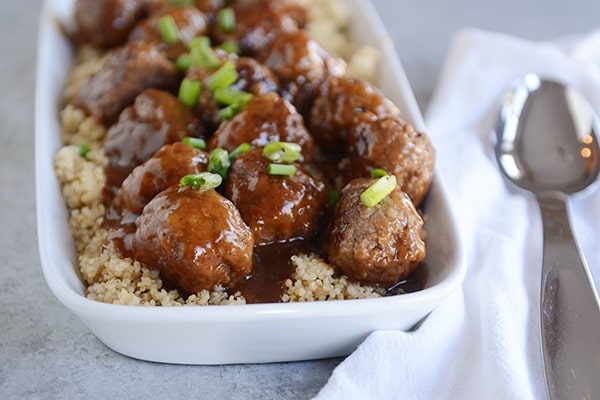 Skillet Teriyaki Meatballs