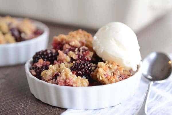 The Best Blackberry Crisp