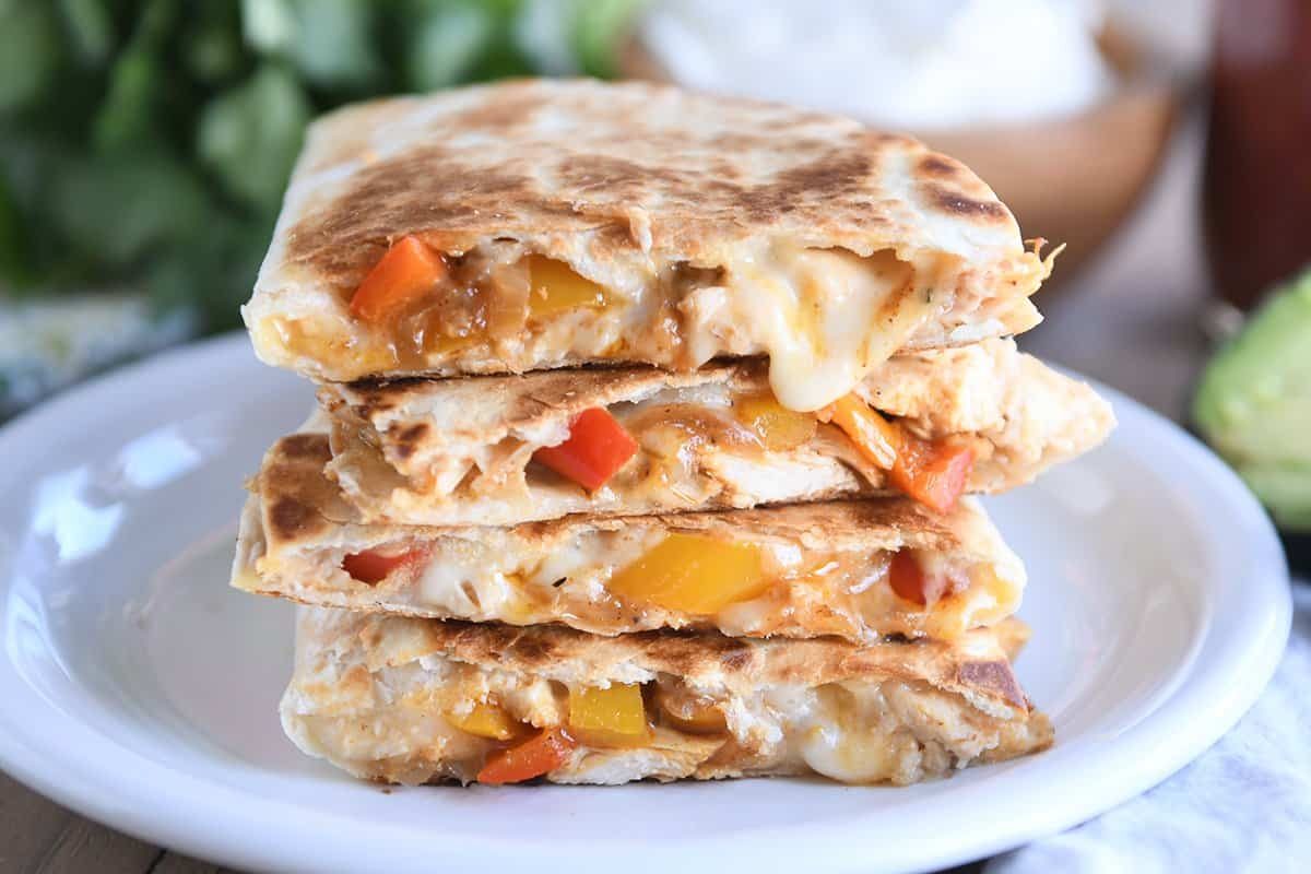 The Best Chicken Quesadillas
