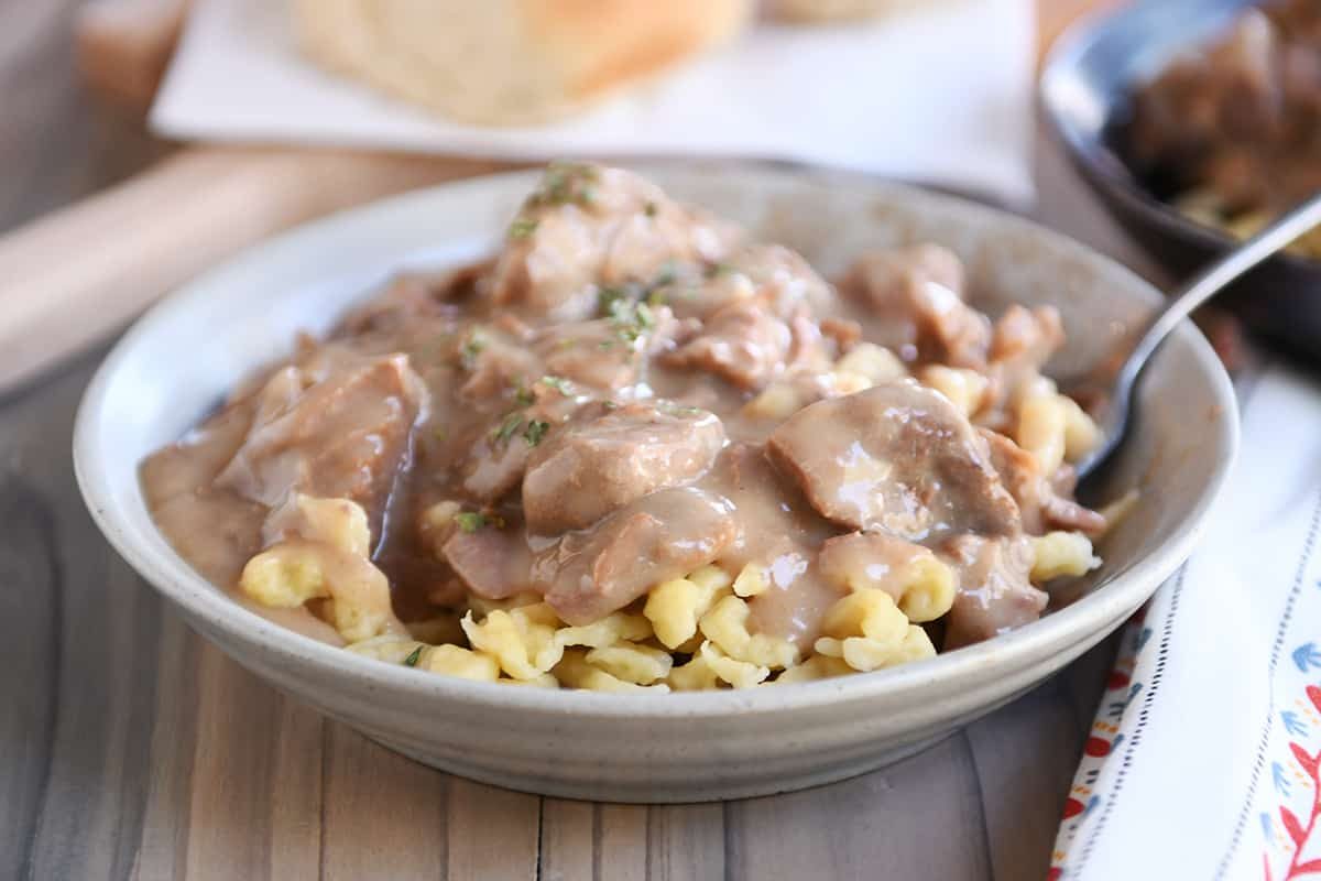 Ultimate Beef Stroganoff {Slow Cooker or Instant Pot}
