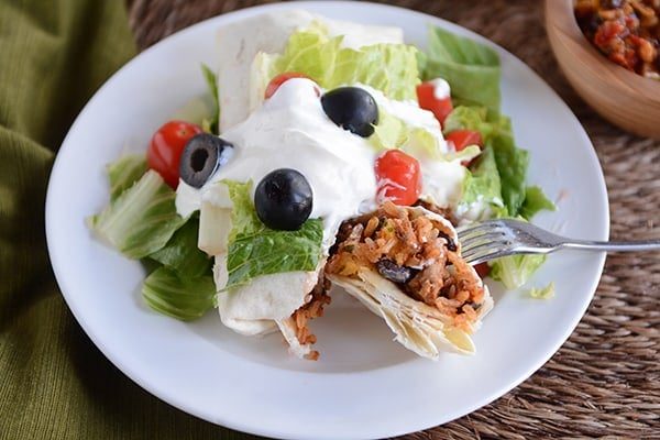 Turkey and Brown Rice Taco Burritos