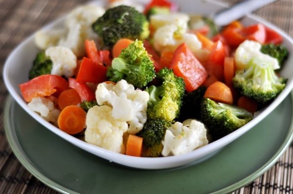 Vegetable Sauté with Simple Cream Sauce