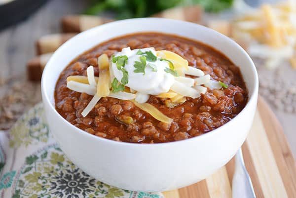 Instant Pot Lentil Chili