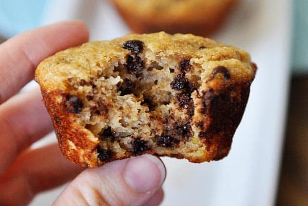 Whole Grain Banana Chocolate Chip Muffins