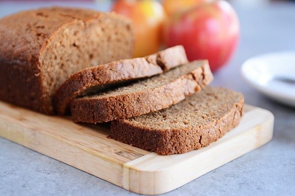Whole Grain Cinnamon Applesauce Bread