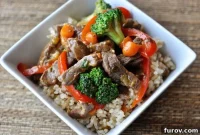 Sizzling Orange-Glazed Beef and Vegetable Medley