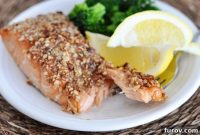 Crispy Pecan-Maple Salmon