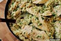 Zesty Skillet Chicken with Vibrant Mexican Green Rice