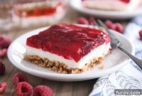 Pretzel-Crusted Raspberry Bliss