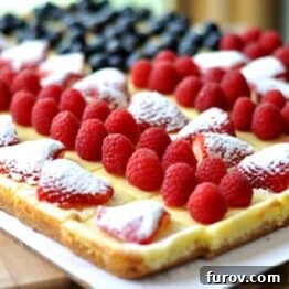 Festive Fruited Cheesecake Flag