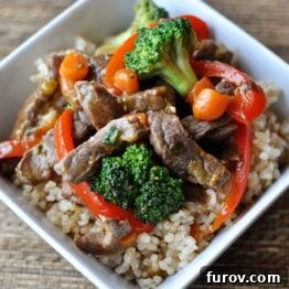 Orange Beef and Veggie Stir Fry