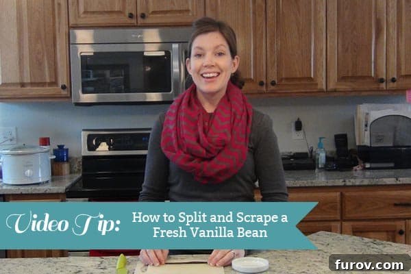 How to Split and Scrape a Fresh Vanilla Bean