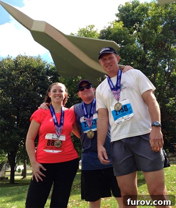 Sarah, a mom of five, who transformed from a non-athlete to a half marathon runner.