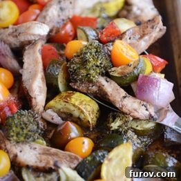Easy One Pan Balsamic Chicken and Vegetables in 30 Minutes 6 Sheet Pan Balsamic Chicken + Veggies