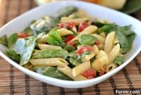 Hearty Penne Pasta with Smoked Mozzarella and Fresh Spinach