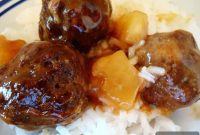 Pineapple Glazed Meatballs