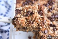 Golden Banana Oat Chocolate Chip Snack Cake