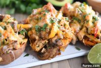 Zesty Chicken Fajita Sweet Potato Bowls