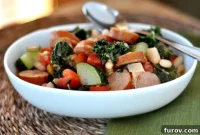 Hearty Sausage and White Bean Ragout with Garden Vegetables